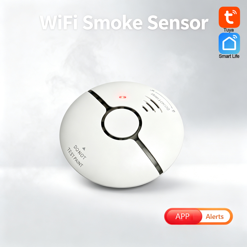 Smart Smoke Detector Wifi - Home Security Fire Alarm 2.4G WiFi