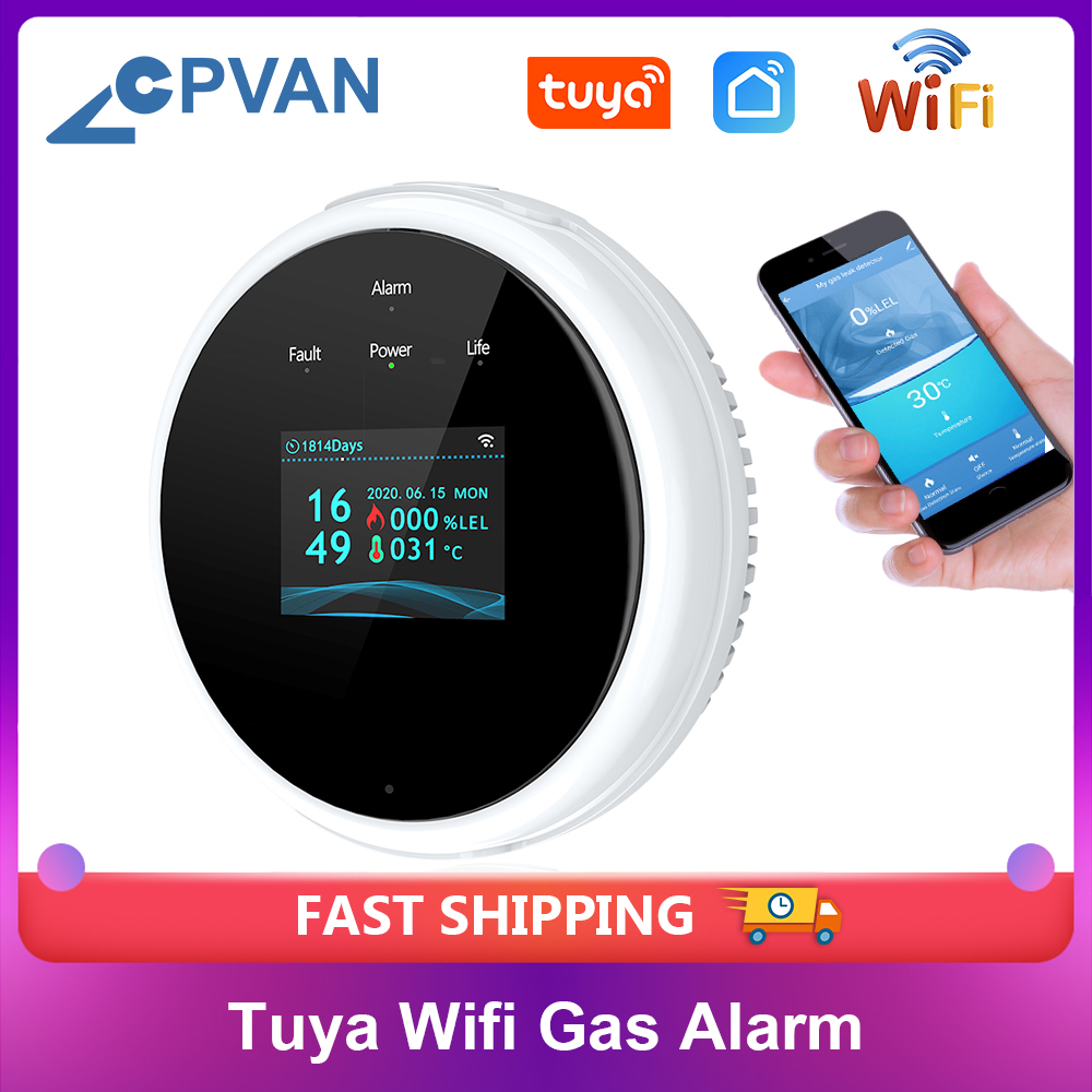 Smart Gas Leak Detector Lpg - CPVAN Tuya Wifi Natural Gas Alarm