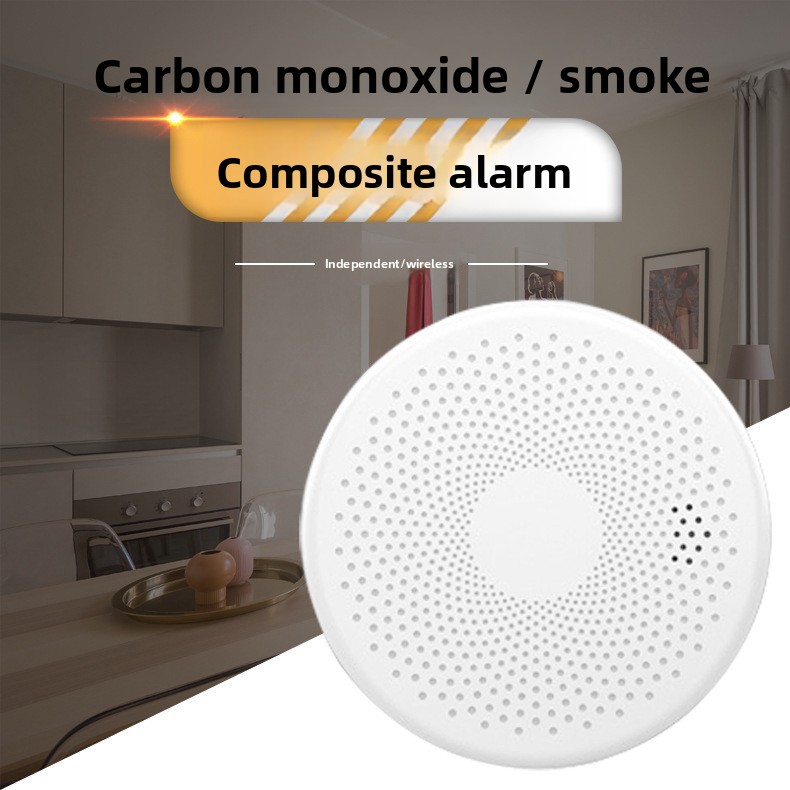 Smart Smoke Detector Wifi - New 2in1 Version WiFi Tuya Smart
