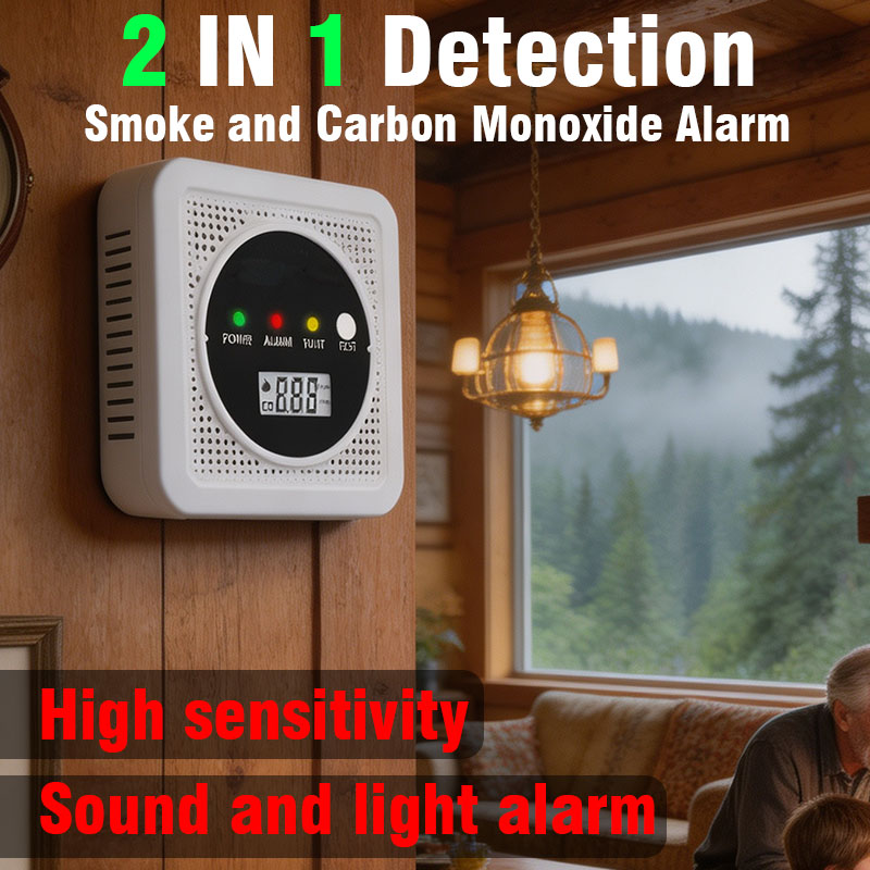 Carbon Monoxide Detector Combo - 2-in-1 Smoke and Carbon Monoxide Detector