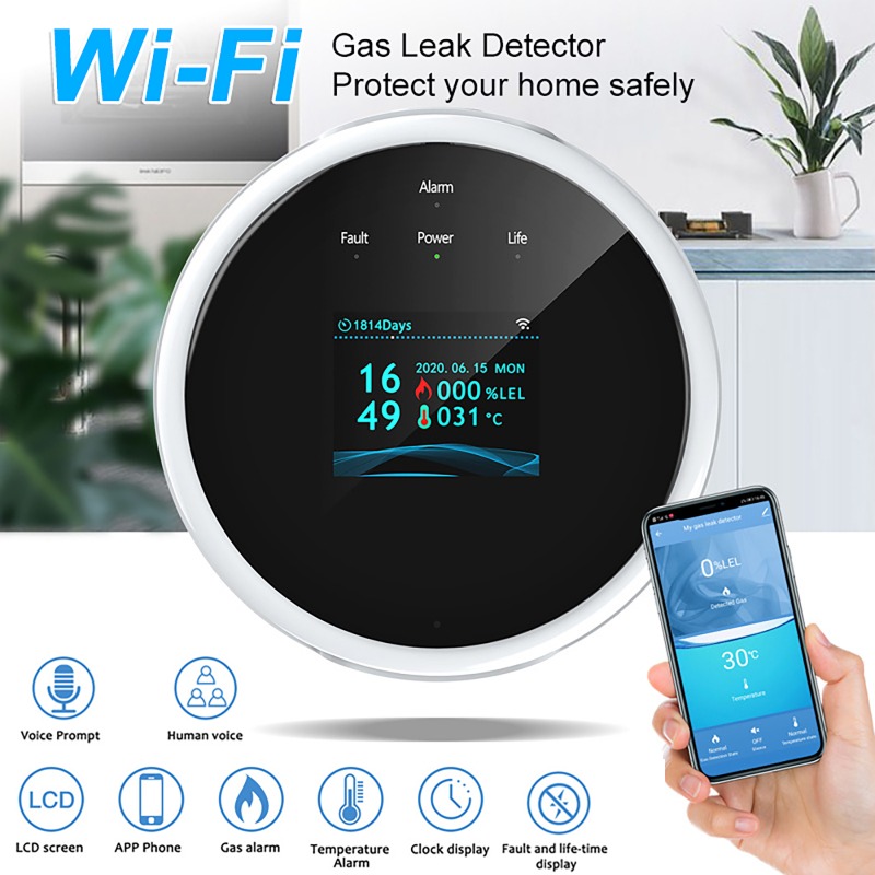 Smart Gas Leak Detector Lpg - Tuya WiFi GAS LPG Leak Sensor