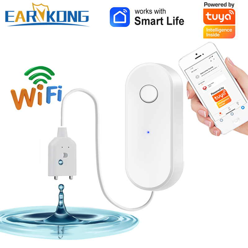 Water Leak Detector Wifi Alarm - Tuya WiFi Smart Water Leak Sensor