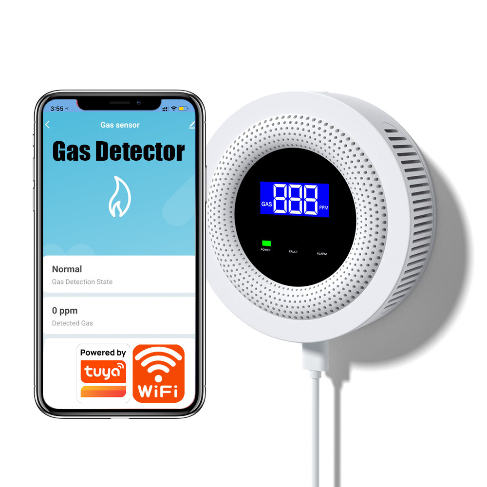 Smart Smoke Detector Wifi - Eleopard Tuya WiFi LPG Gas Leakage