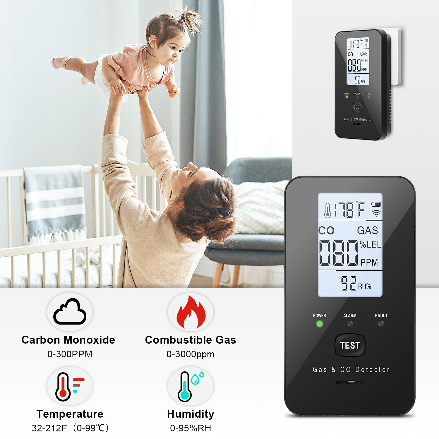 Combination Natural Gas Detect - Carbon Monoxide Detector Combo 评论和价格