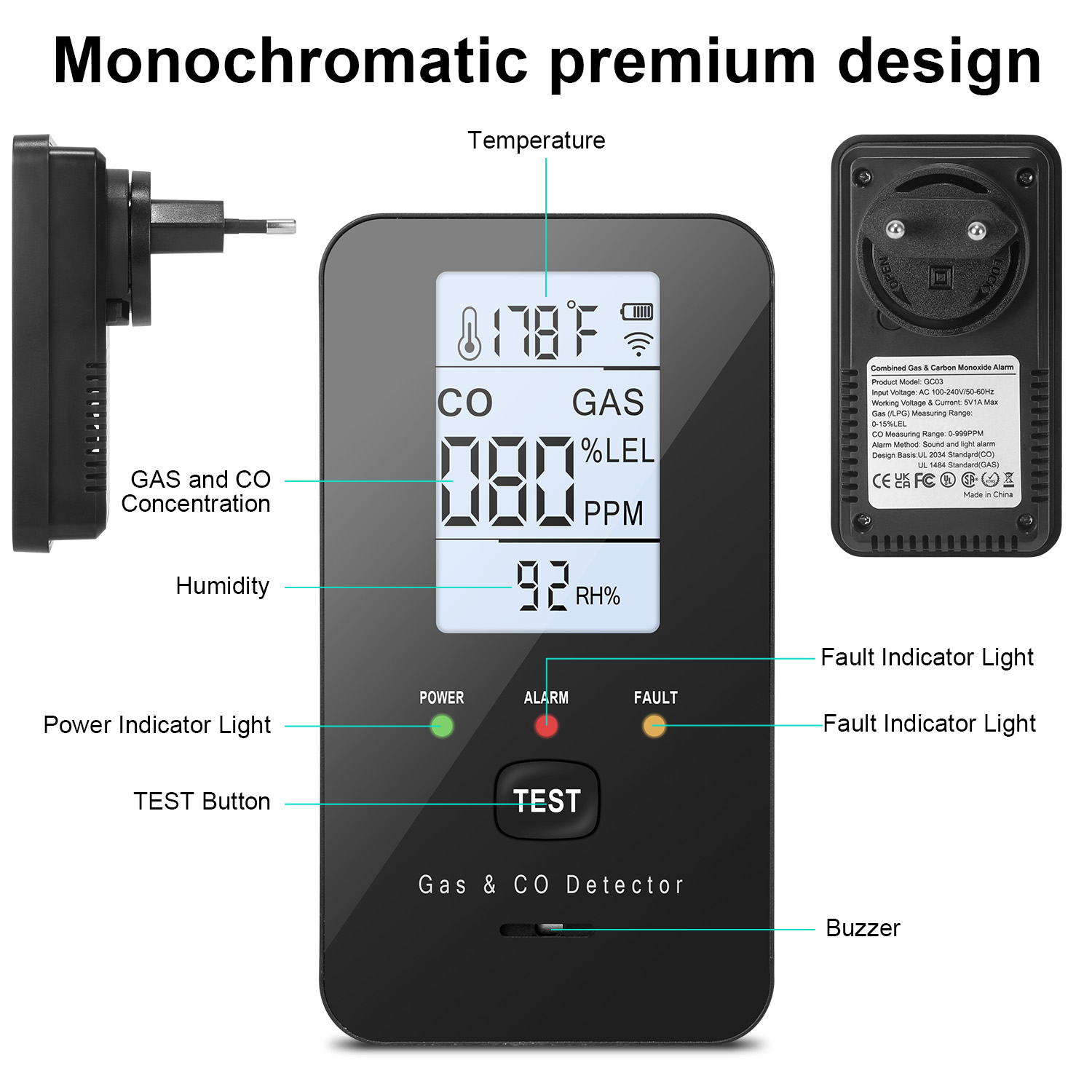 Combination Natural Gas Detect - Carbon Monoxide Detector Combo 评论和价格