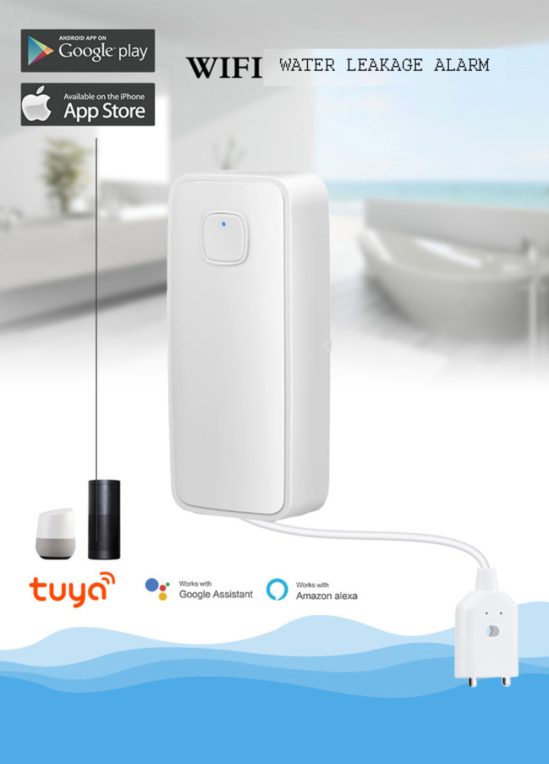 Water Alarm Sensor WiFi Water  - Water Leak Detector Wifi Alarm 评论和价格