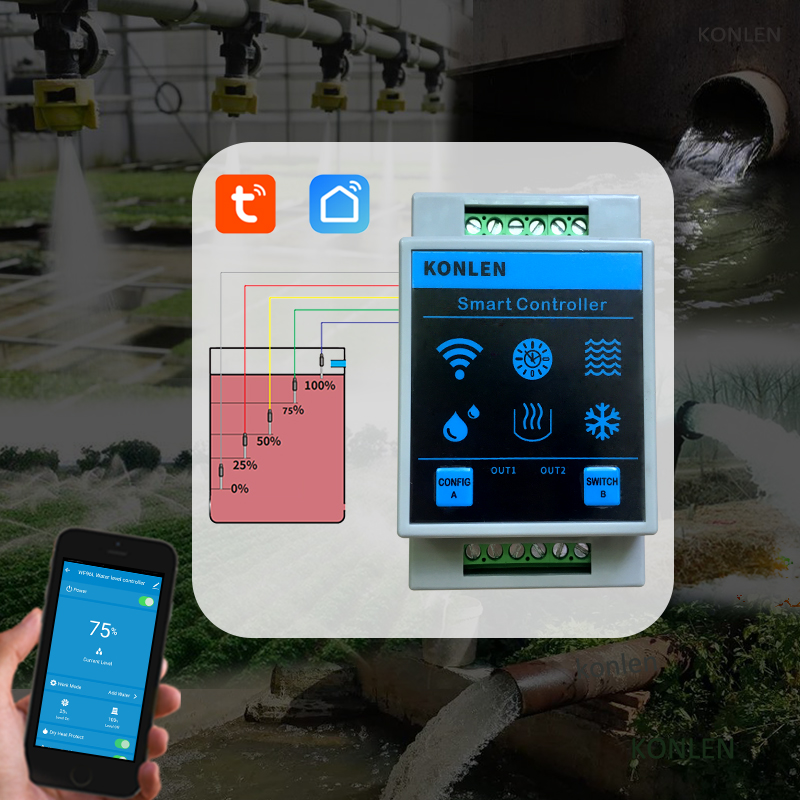 KONLEN Tuya Water Level Sensor - Water Leak Detector Wifi Alarm 评论和价格