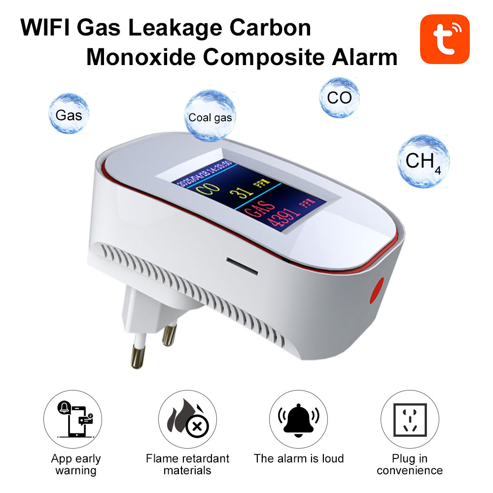 Tuya Smart Life WiFi Gas Detec - Smart Gas Leak Detector Lpg 评论和价格