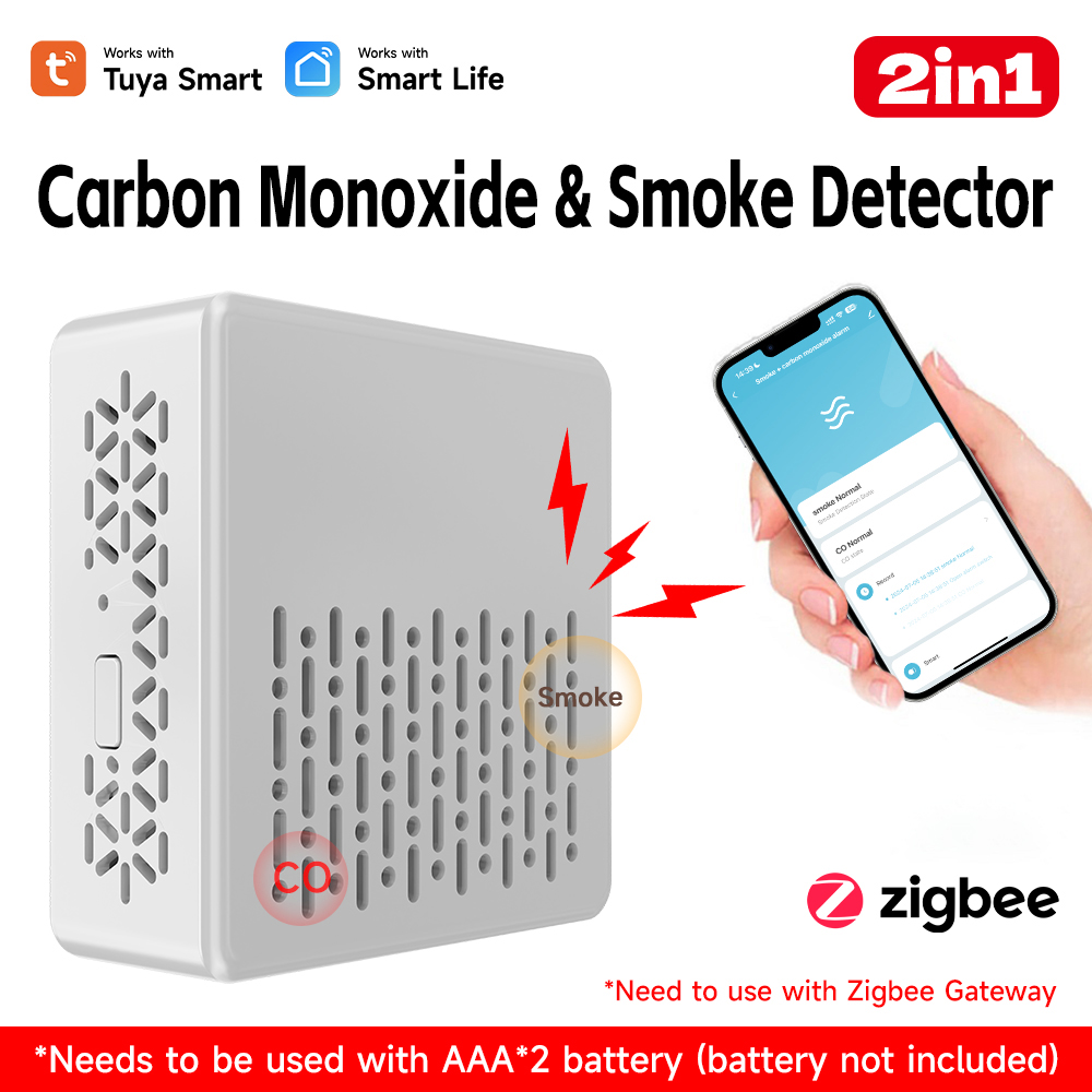 Tuya WIFI Carbon Monoxide Smok - Smart Smoke Detector Wifi 评论和价格