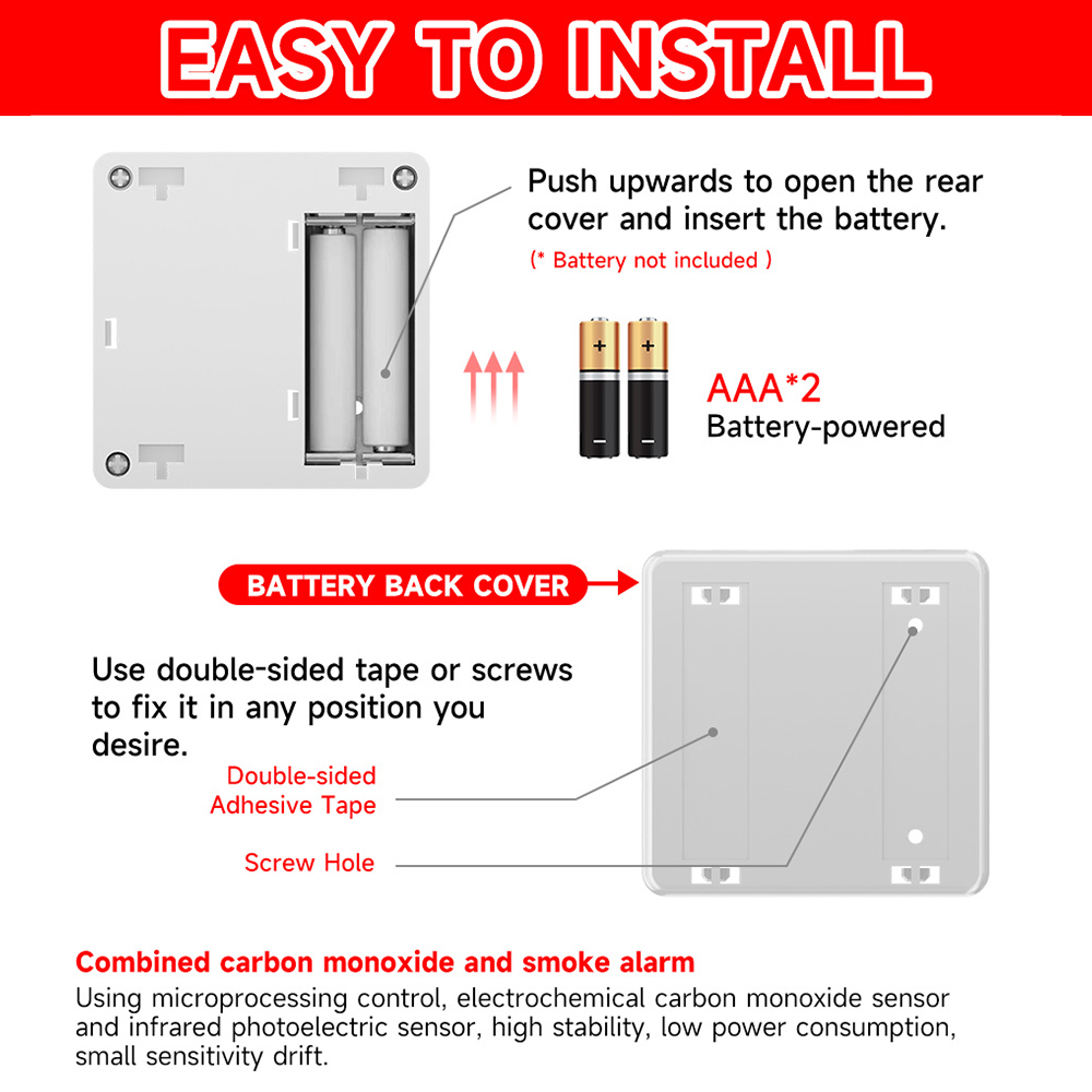 Tuya WIFI Carbon Monoxide Smok - Smart Smoke Detector Wifi 评论和价格