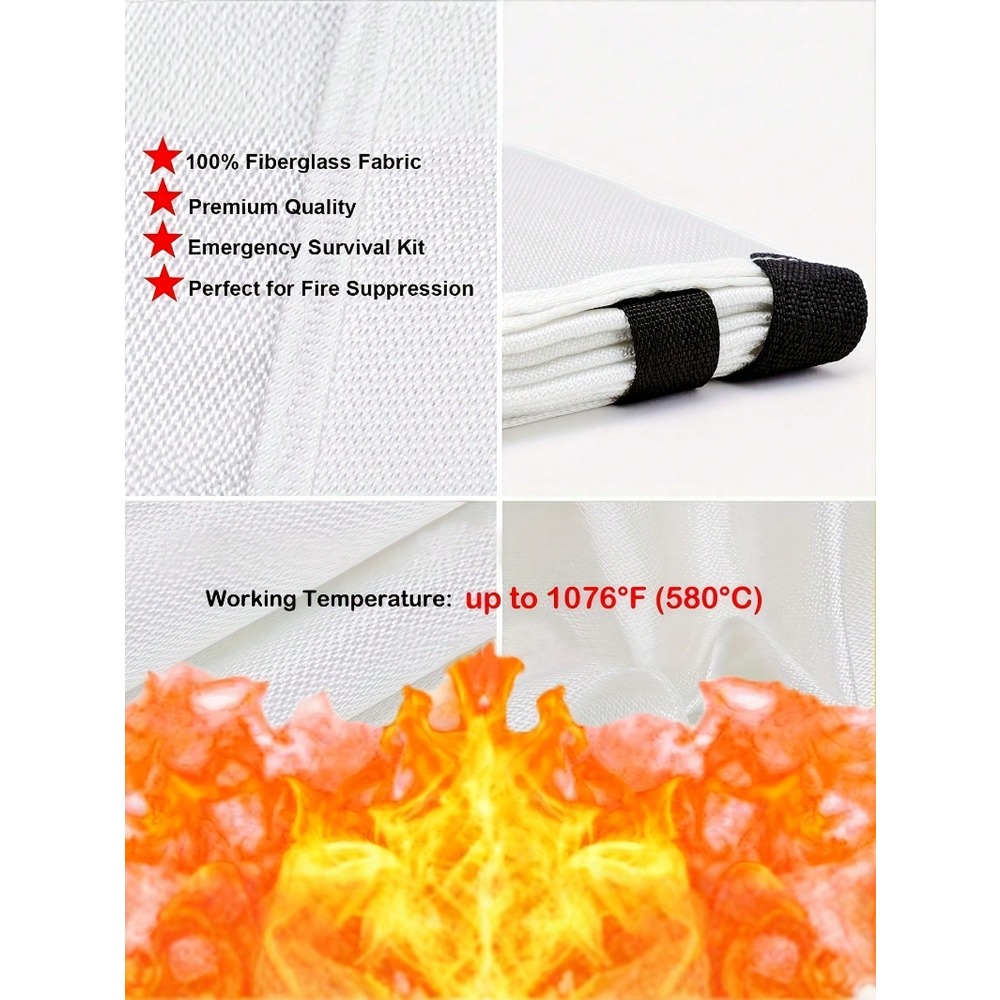 Fire Blanket 39.37 X 39.37 Inc - Fire Blanket Fiberglass 评论和价格
