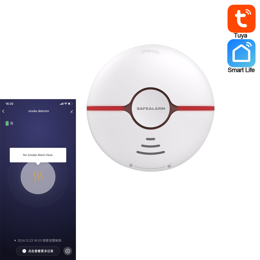 Smart Life Tuya Smoke Detector - Smoke Alarm Escape Light 评论和价格