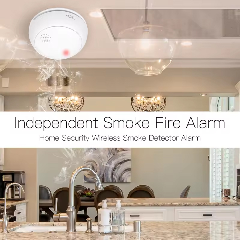 MOES ZigBee Smart Wireless Smo - Zigbee Smoke Sensor Tuya 评论和价格