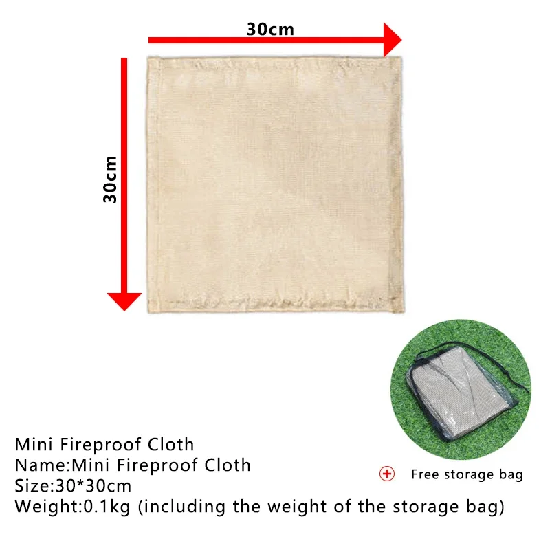 Outdoor Camping Fireproof Clot - Fire Blanket Fiberglass 评论和价格