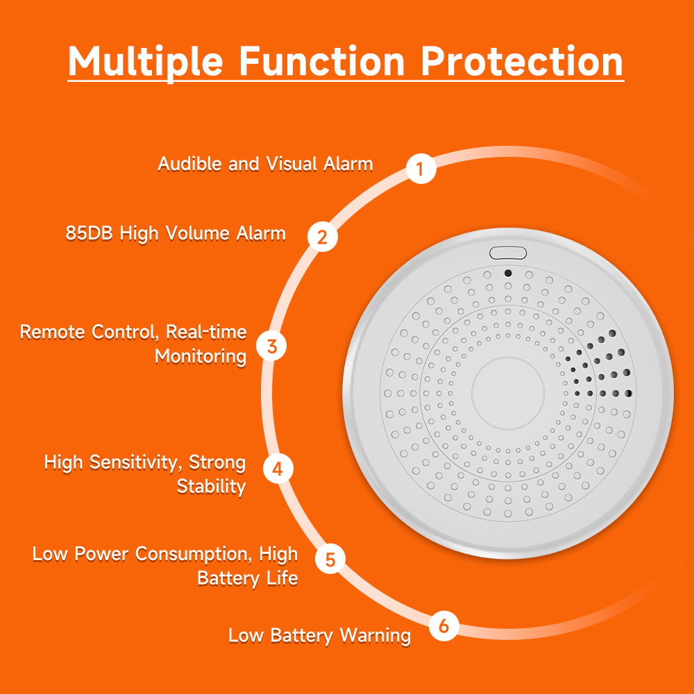 Tuya WiFi 2-in-1 Smoke & CO De - Carbon Monoxide Detector Combo 评论和价格