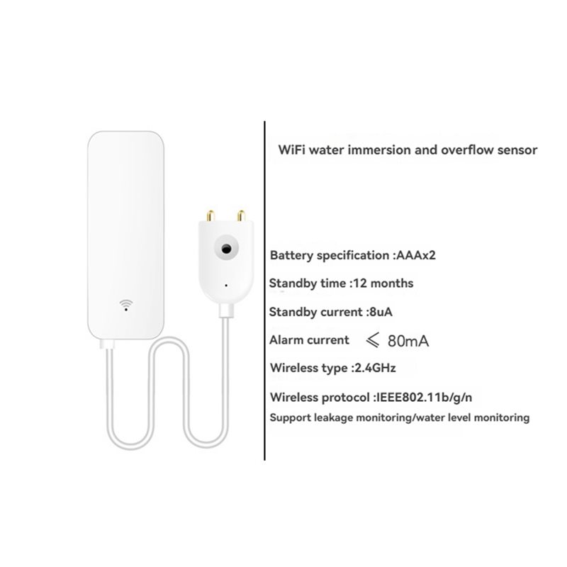 DTEN-Tuya WIFI Smart Water Lea - Water Leak Detector Wifi Alarm 评论和价格