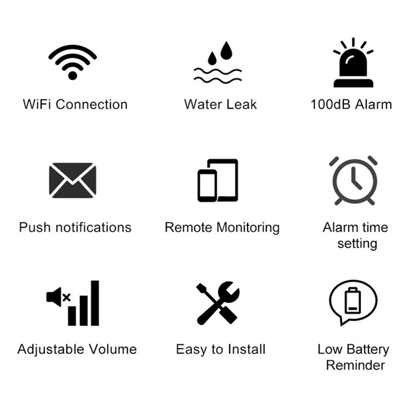 [NEW A09R!】 APP Remote Control - Water Leak Detector Wifi Alarm 评论和价格