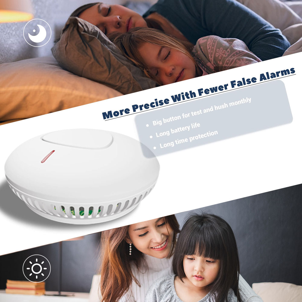 10 Years Battery Life Smoke De - Smoke Alarm 10 Year Battery 评论和价格