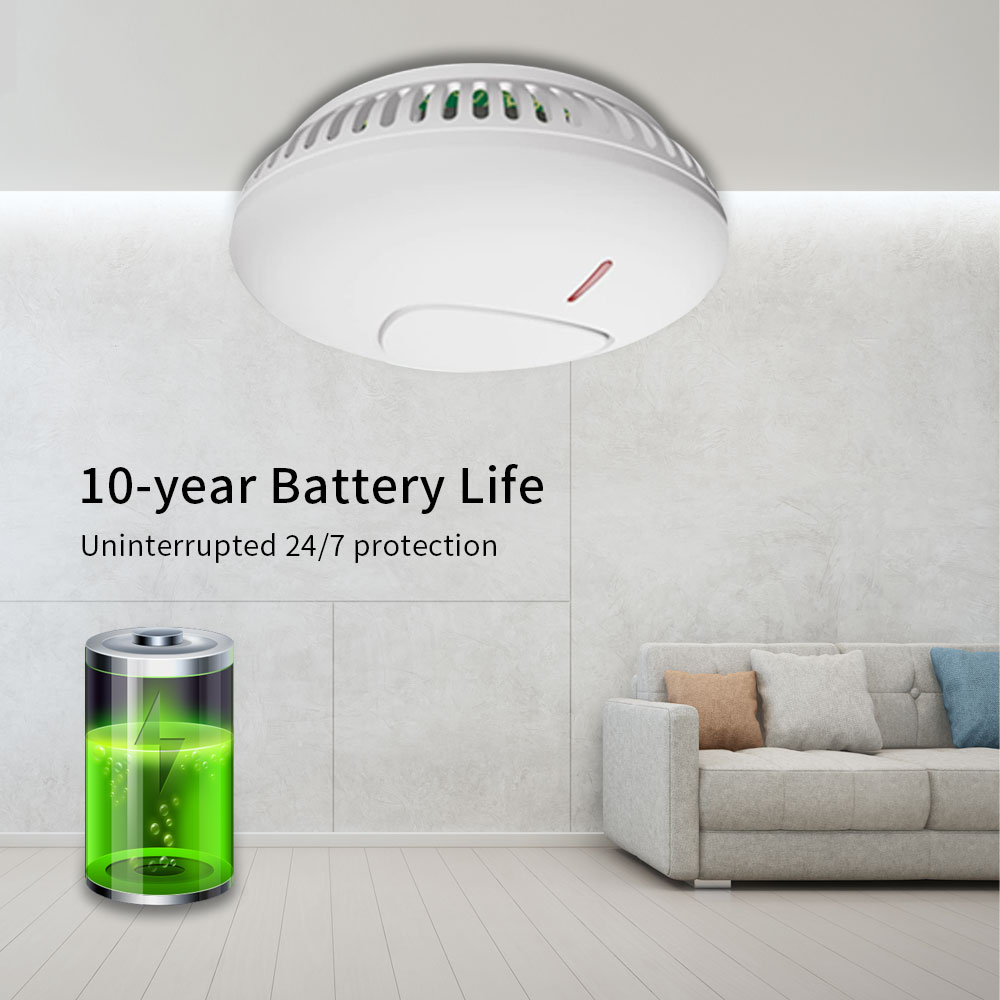10 Years Battery Life Smoke De - Smoke Alarm 10 Year Battery 评论和价格