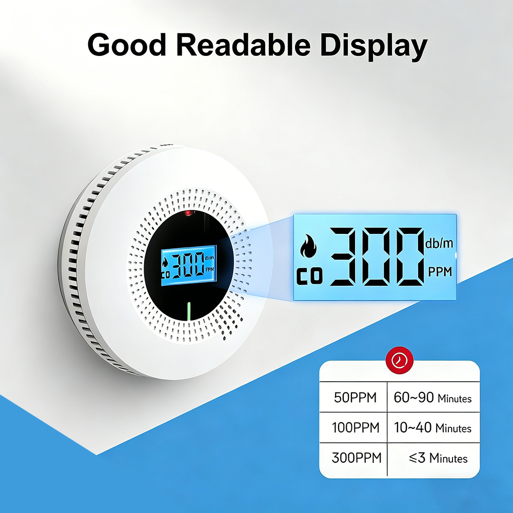 CO Smoke Detector Wifi Tuya Sm - Smoke Alarm 10 Year Battery 评论和价格