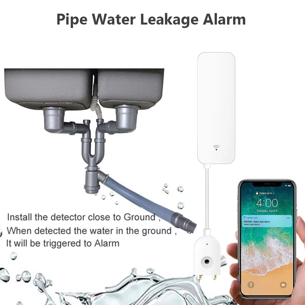ZigBee WiFi Water Leak Sensor  - Water Leak Detector Wifi Alarm 评论和价格