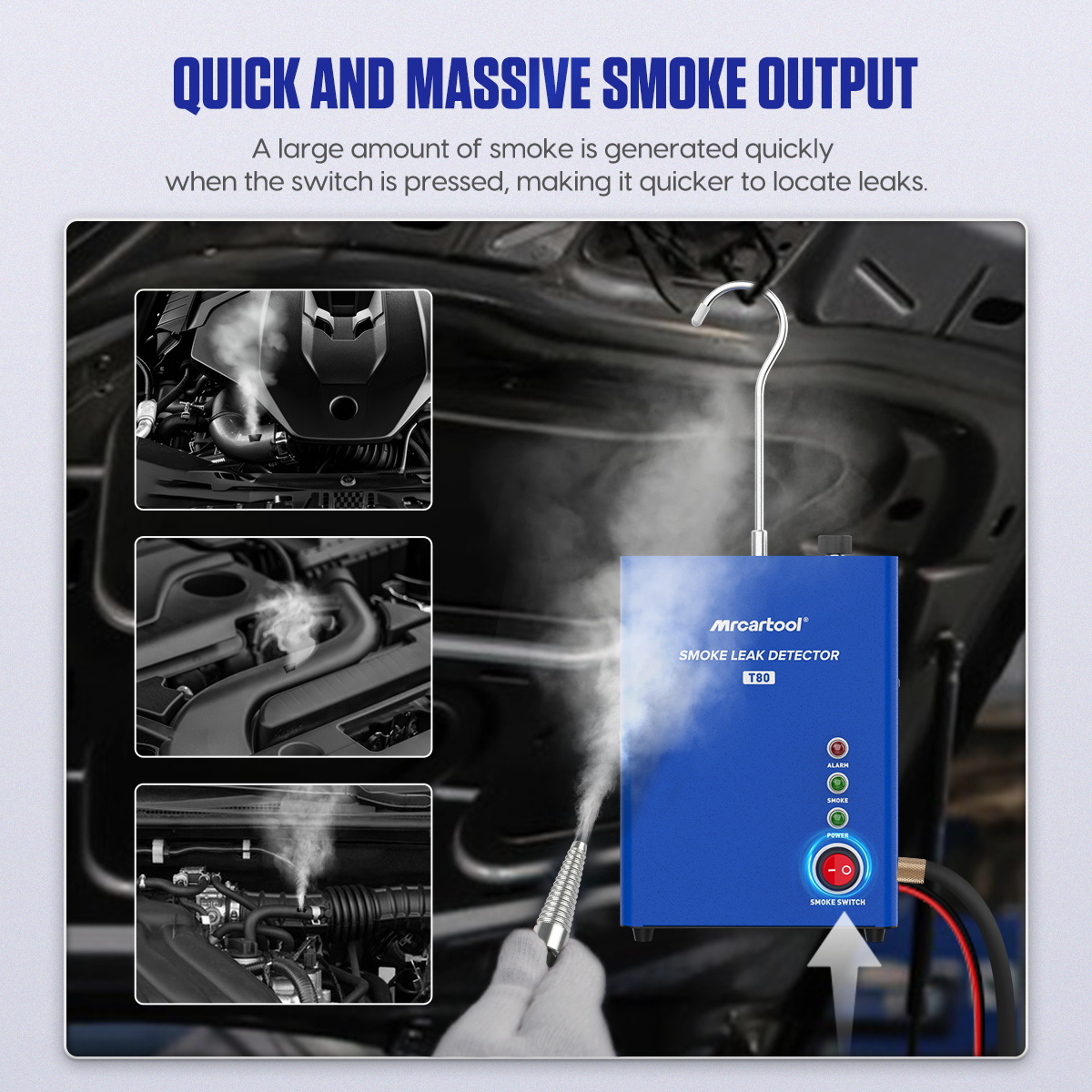 MR CARTOOL T80 Car Smoke Machi - Smoke Alarm Escape Light 评论和价格