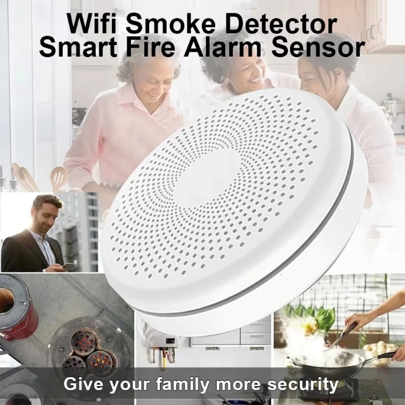 New 2-in-1 WiFi Smart Company  - Smart Smoke Detector Wifi 评论和价格