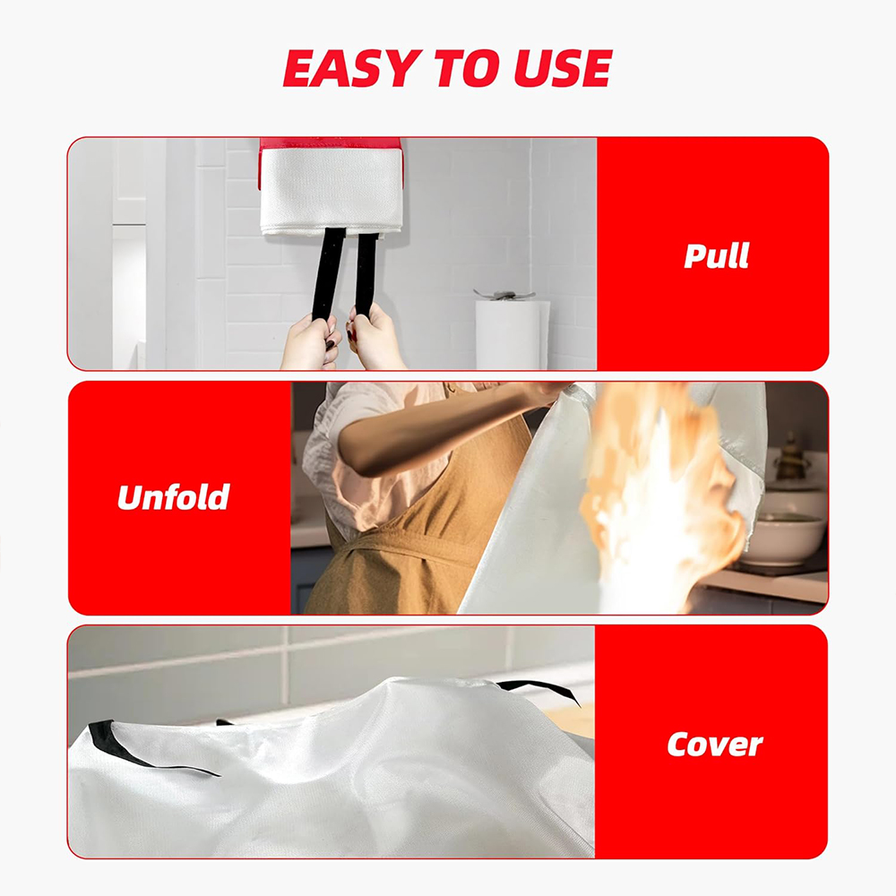 Fire Blanket 2 Pack 2*2m/1.5*1 - Fire Blanket Fiberglass 评论和价格