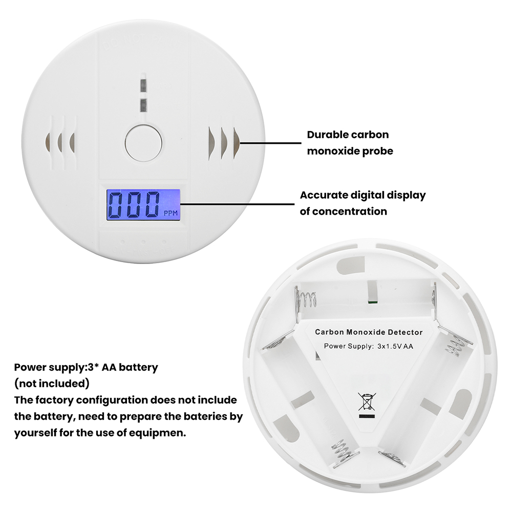 Wall-Mounted Carbon Monoxide A - Carbon Monoxide Detector Combo 评论和价格