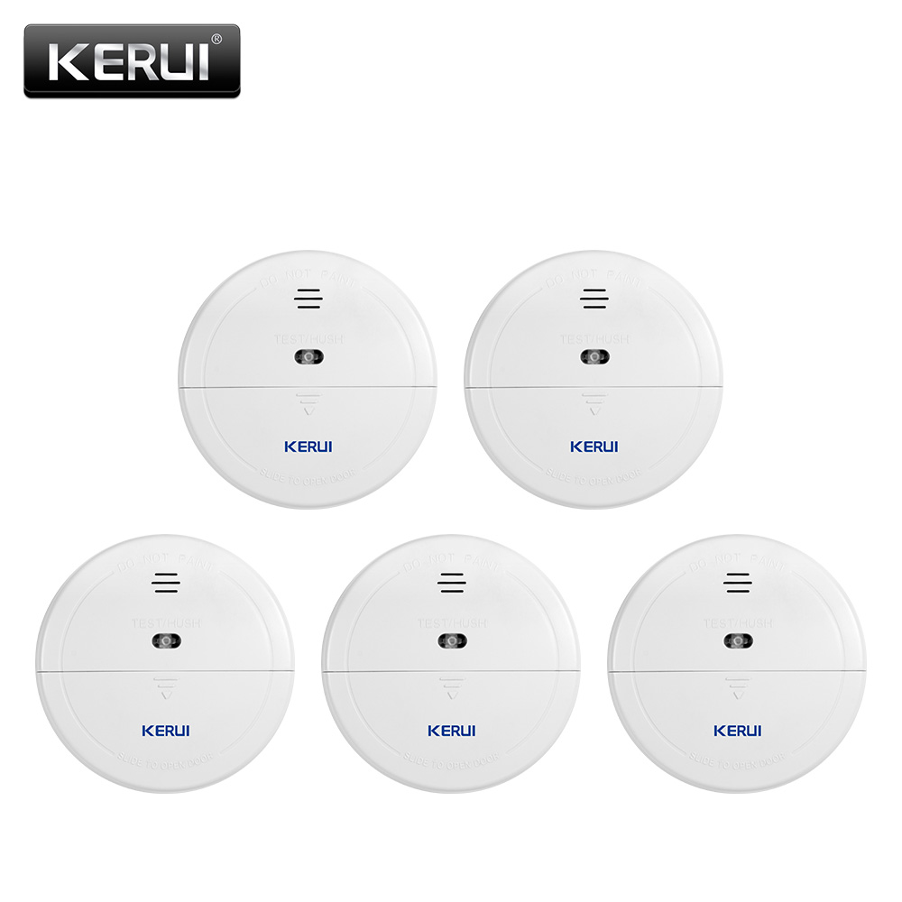 KERUI 5/10pcs 433MHZ Wireless  - Smart Smoke Detector Wifi 评论和价格