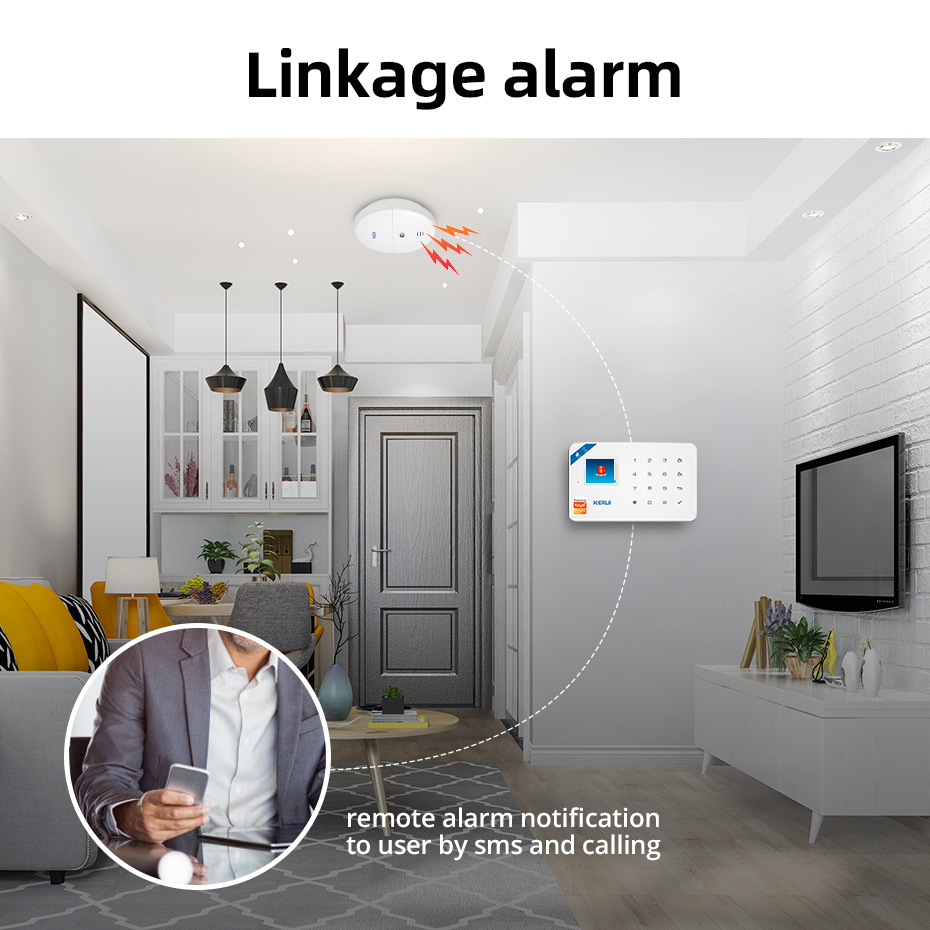 KERUI 5/10pcs 433MHZ Wireless  - Smart Smoke Detector Wifi 评论和价格
