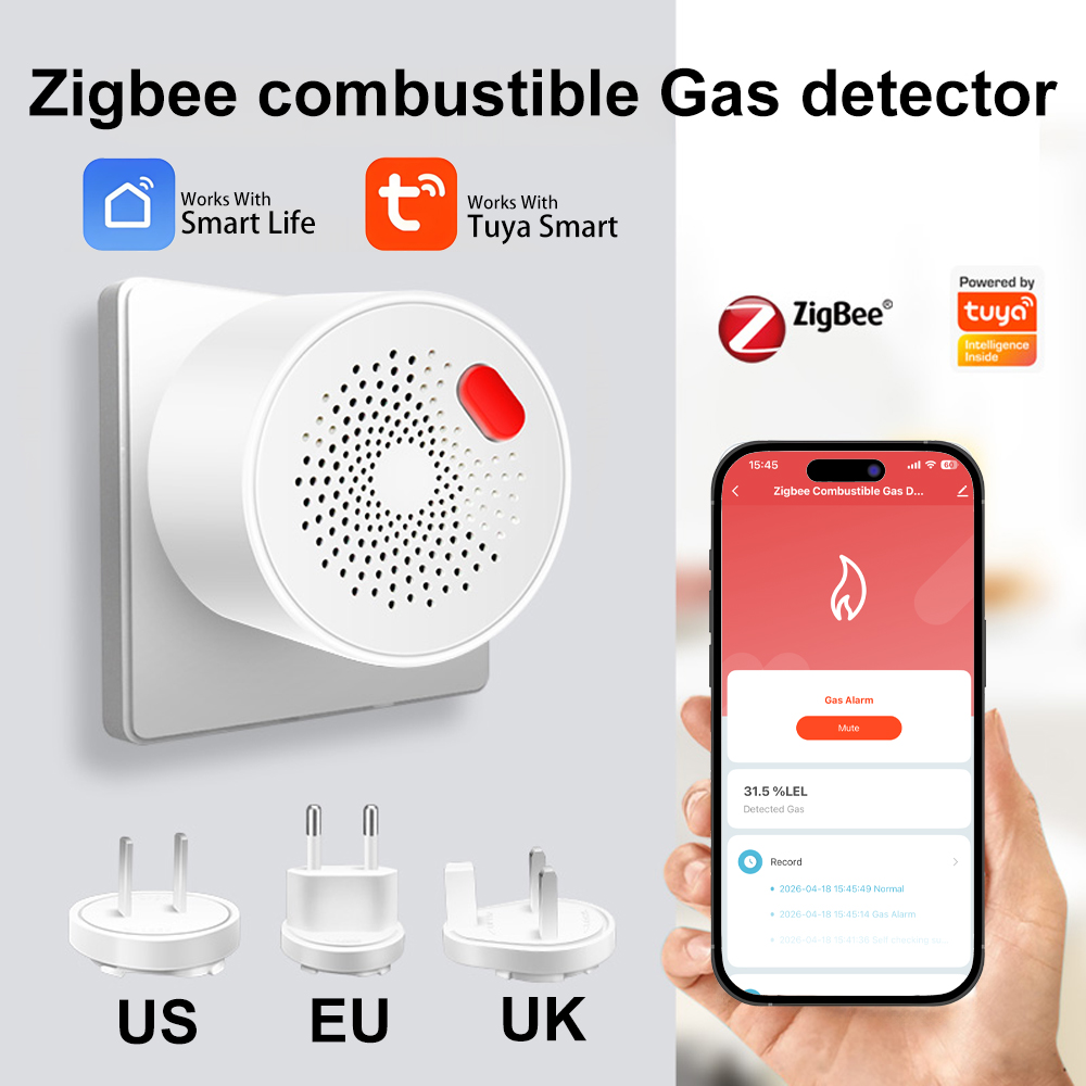 Tuya Zigbee Combustible Gas Le - Smart Gas Leak Detector Lpg 评论和价格