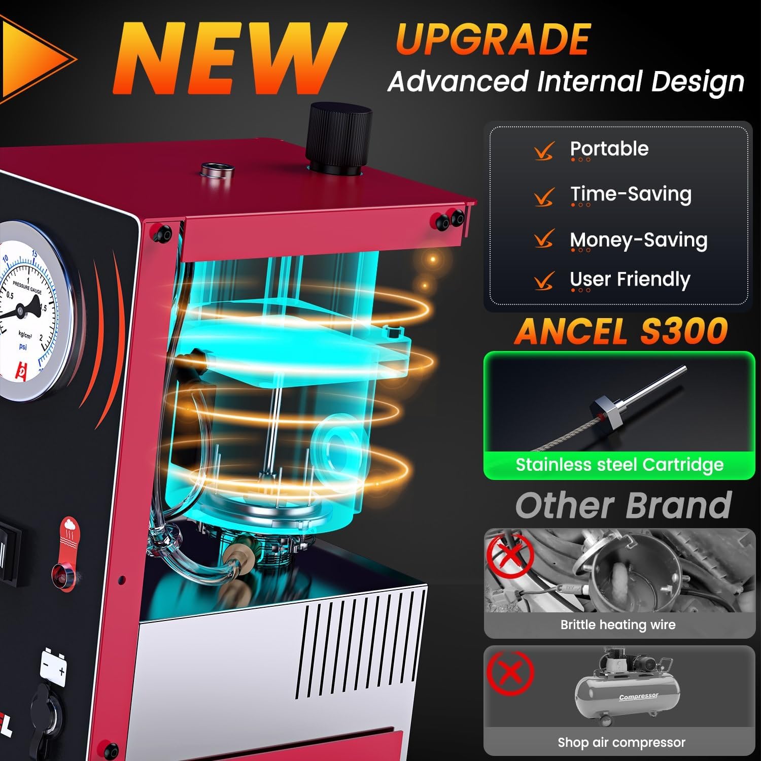  ANCEL S3 12V Car Smoke Leak  - Smoke Alarm Escape Light 评论和价格
