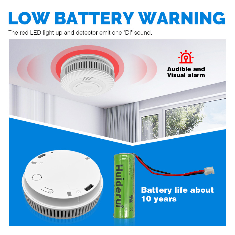 10 Years Battery Powered Hotel - Smart Smoke Detector Wifi 评论和价格