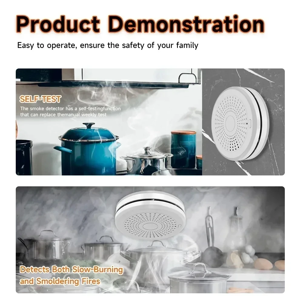 ZigBee 2-in-1 Smart Smoke & Ca - Zigbee Smoke Sensor Tuya 评论和价格
