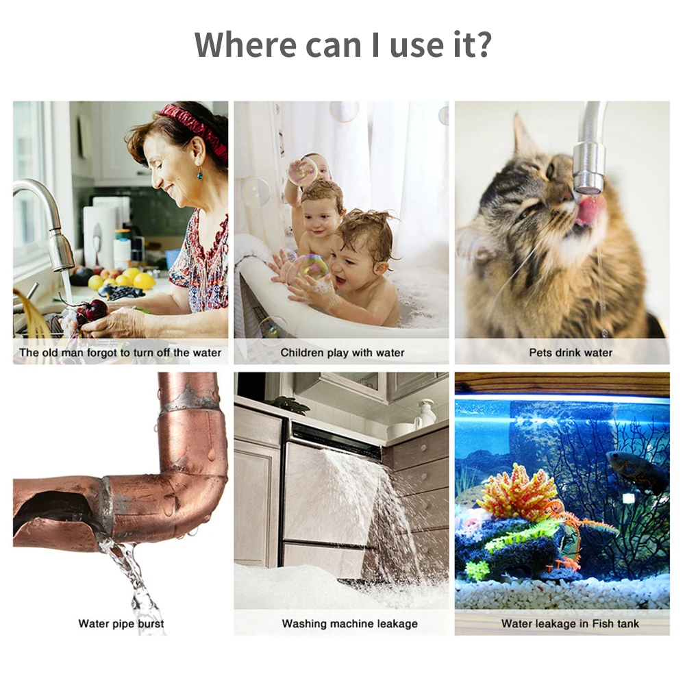 Tuya WiFi Zigbee Water Sensor  - Water Leak Detector Wifi Alarm 评论和价格