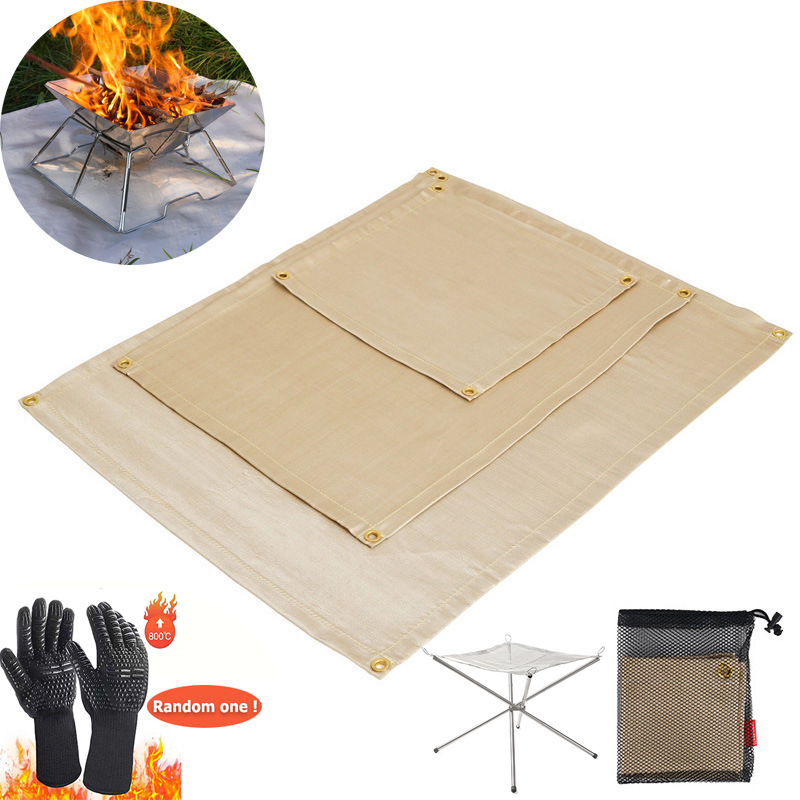 Outdoor Camping Fireproof Clot - Fire Blanket Fiberglass 评论和价格