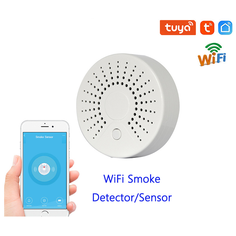 Tuya WiFi Smart Home Smoke Det - Smart Smoke Detector Wifi 评论和价格