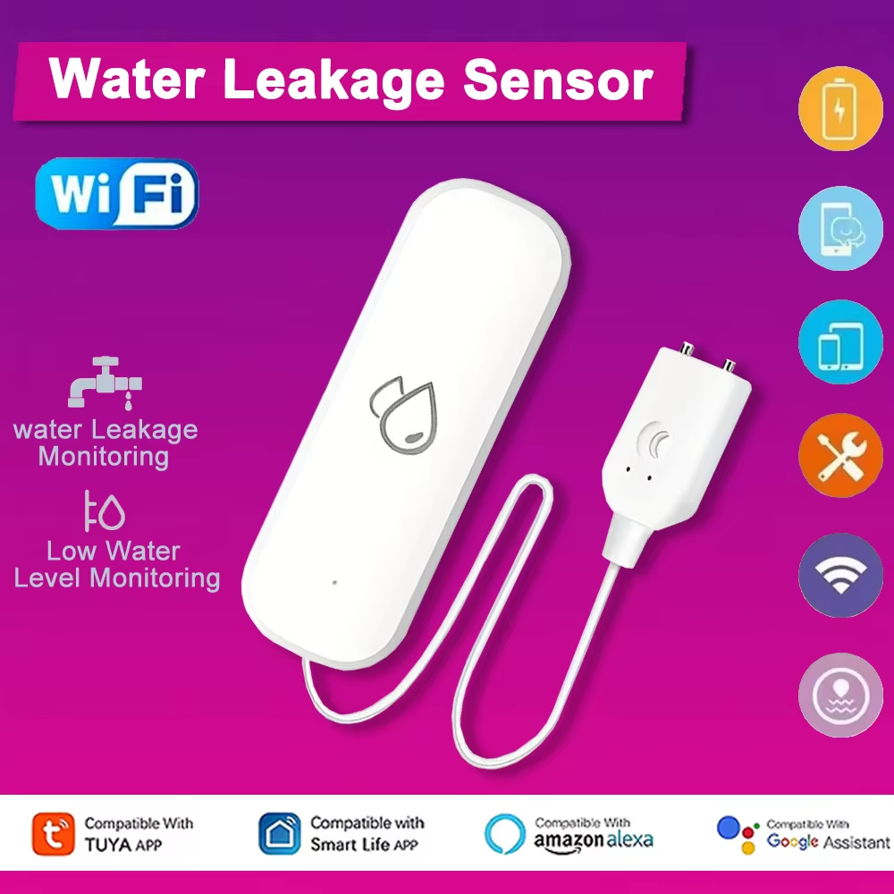 Tuya WiFi Water Leakage Alarm  - Water Leak Detector Wifi Alarm 评论和价格