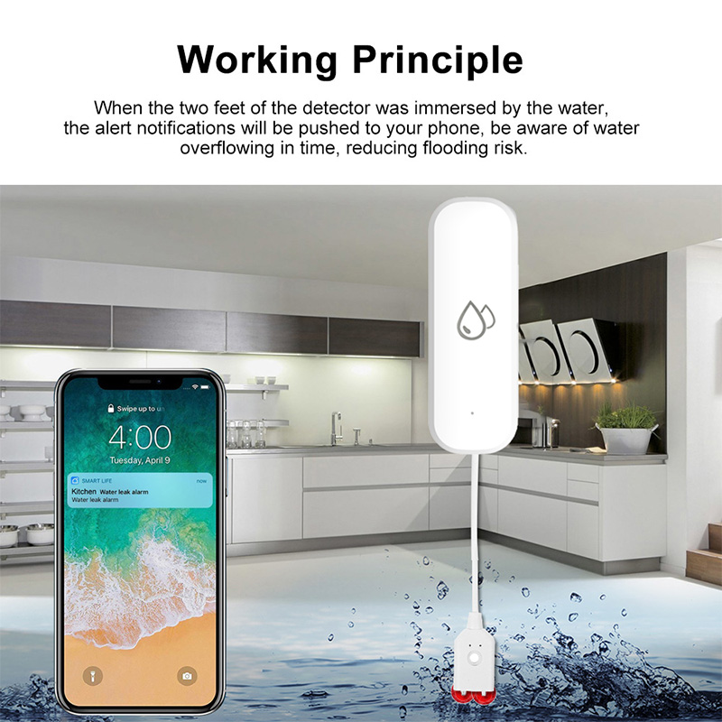 Tuya WiFi Water Leakage Alarm  - Water Leak Detector Wifi Alarm 评论和价格