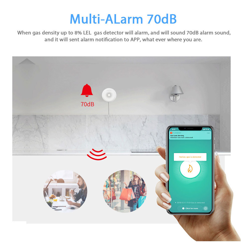 Zigbee Smoke Detector New Wire - Zigbee Smoke Sensor Tuya 评论和价格