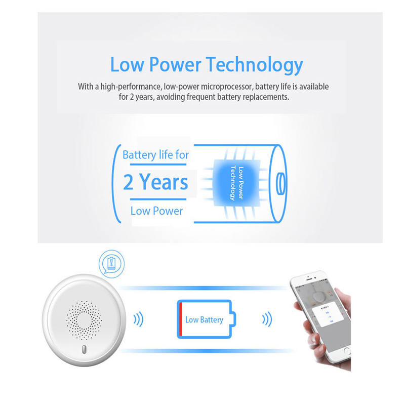 Zigbee Smoke Detector New Wire - Zigbee Smoke Sensor Tuya 评论和价格