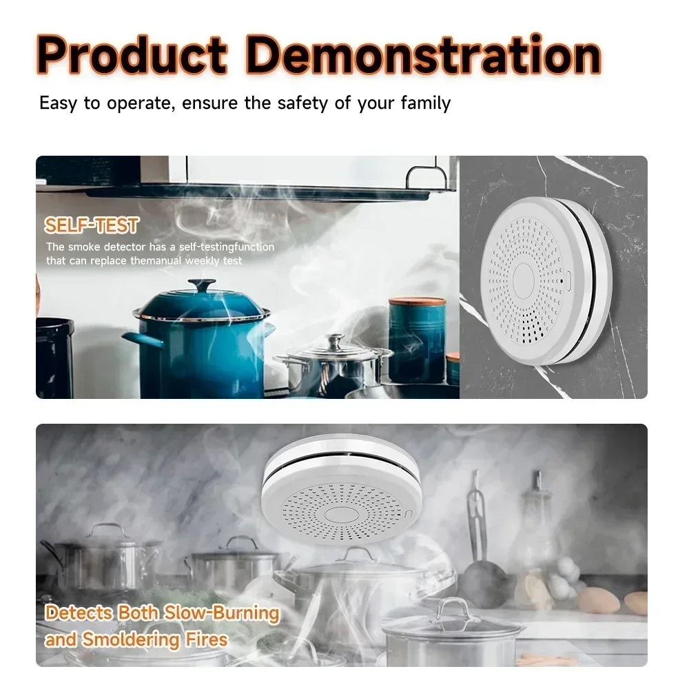 Smart ZigBee Smoke & CO Compos - Zigbee Smoke Sensor Tuya 评论和价格