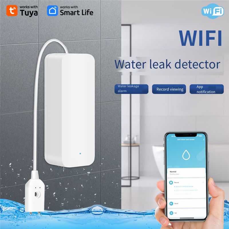 Tuya Wifi Leakage Alarm Water  - Water Leak Detector Wifi Alarm 评论和价格