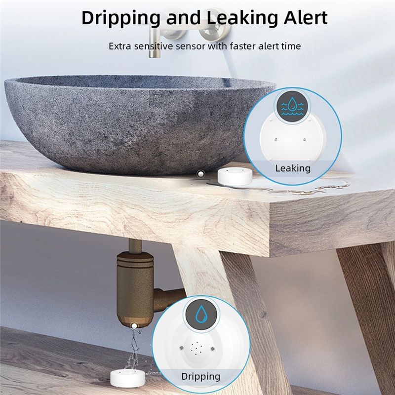 Ingenious-Tuya Wifi Water Leak - Water Leak Detector Wifi Alarm 评论和价格