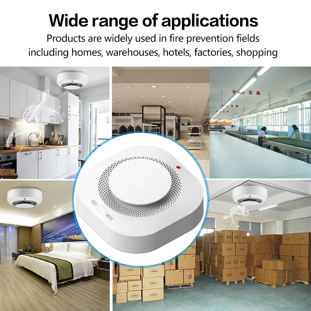 Tuya ZigBee WiFi Smart Smoke D - Smart Smoke Detector Wifi 评论和价格
