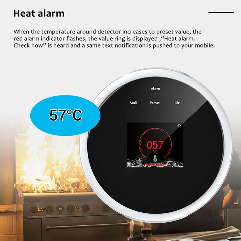 Tuya WiFi GAS LPG Leak Sensor  - Smart Gas Leak Detector Lpg 评论和价格