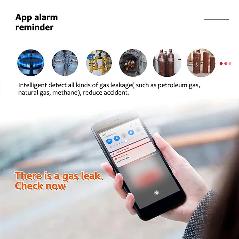 Tuya WiFi GAS LPG Leak Sensor  - Smart Gas Leak Detector Lpg 评论和价格