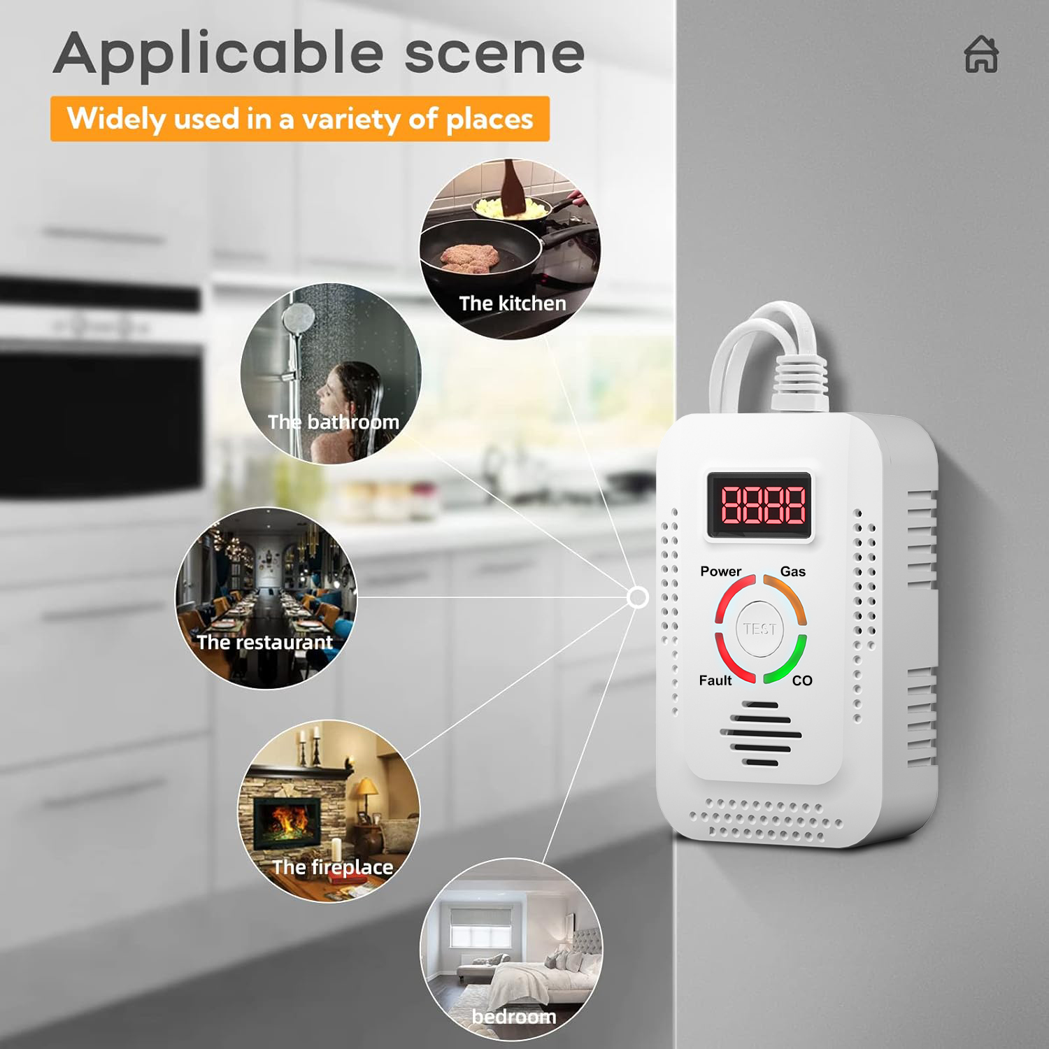 Natural Gas Detector 2in1 And  - Carbon Monoxide Detector Combo 评论和价格