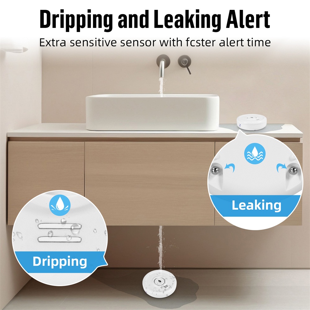 Tuya WiFi Water Leakage Alarm  - Water Leak Detector Wifi Alarm 评论和价格